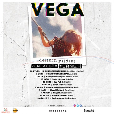 Vega "Delinin Yıldızı" Yeni Albüm Turnesi